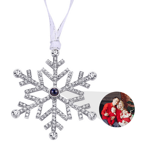 Personalisiertes Fotoornament für Weihnachten