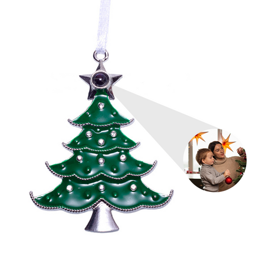 Personalisiertes Weihnachtsbaum-Fotoornament