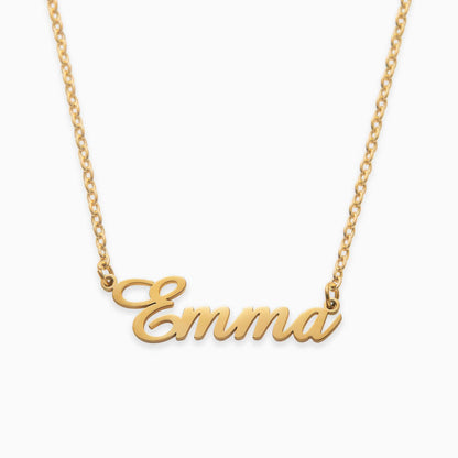 Collier avec nom en plume 