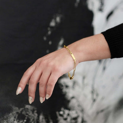 Paperclip Bracelet With Names