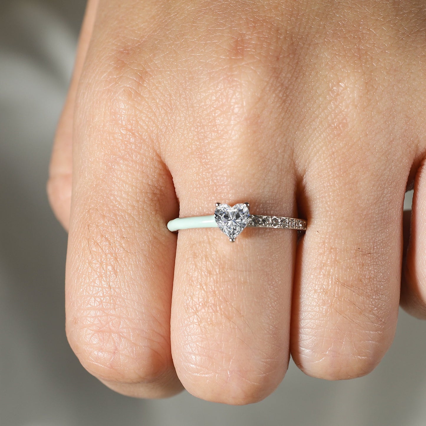 Selbsterinnerung - Niemand ist du und das ist deine Macht Halber Emaille-Ring