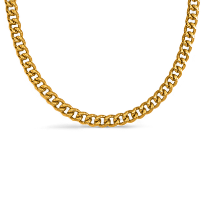 Collier chaîne cubaine de 8 mm