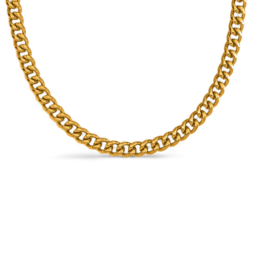 Collier chaîne cubaine de 8 mm