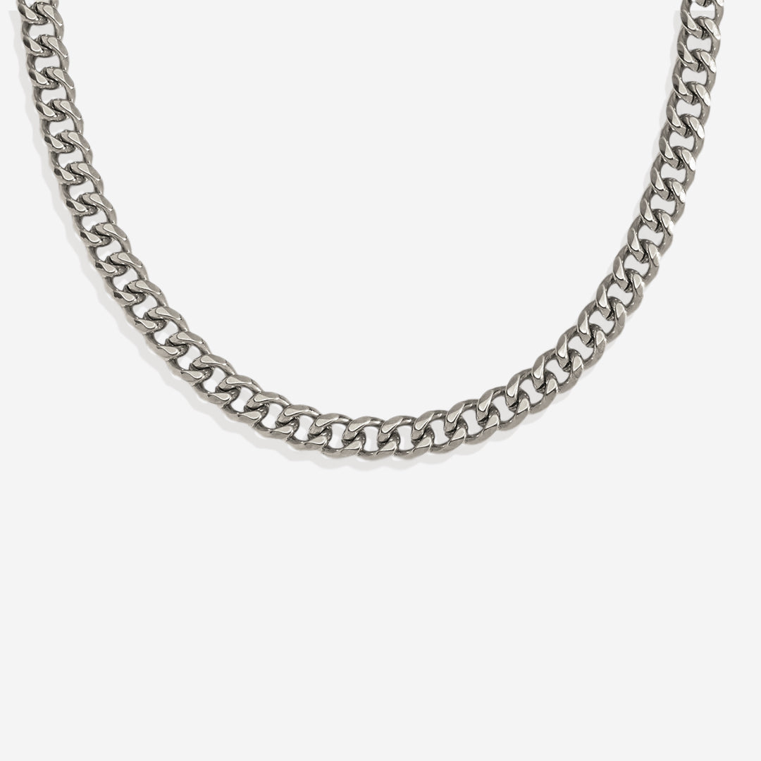 Collier chaîne cubaine de 8 mm