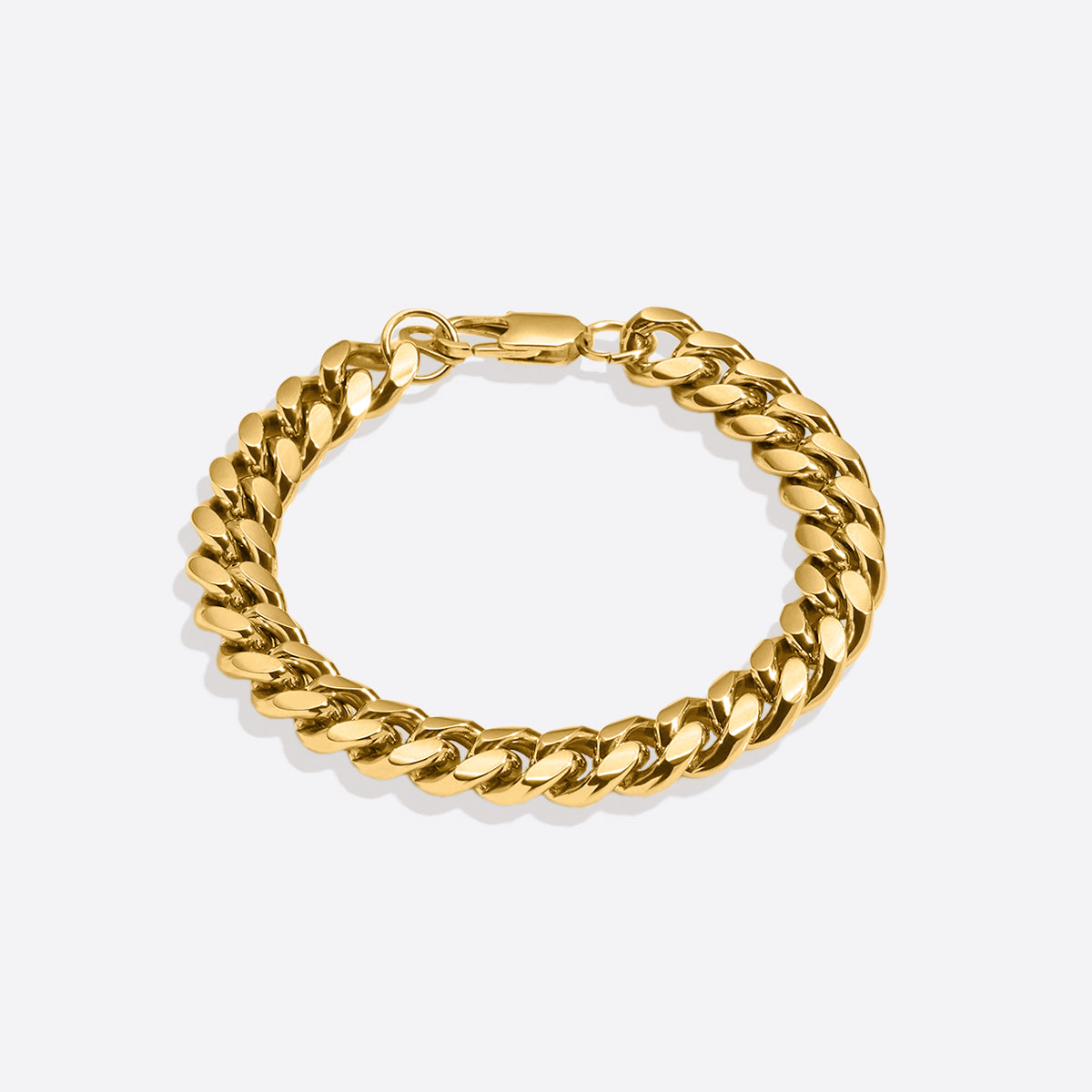 Bracelet à maillons cubains de 8 mm