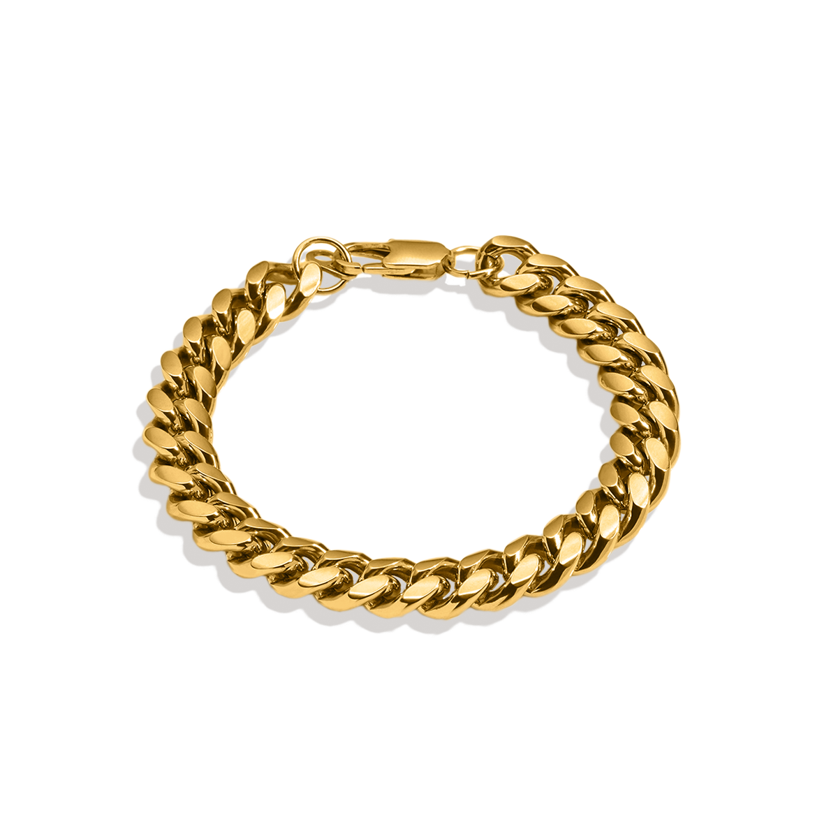 Bracelet à maillons cubains de 8 mm