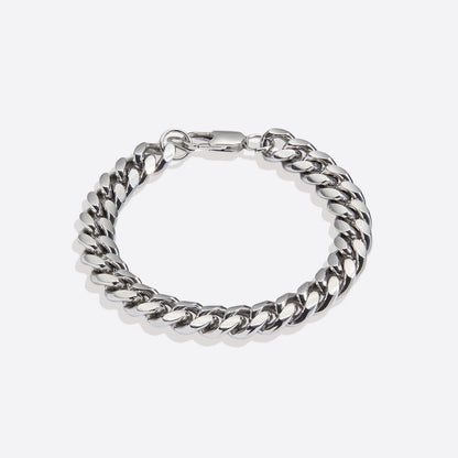 Bracelet à maillons cubains de 8 mm