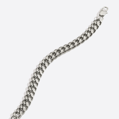 Bracelet à maillons cubains de 8 mm
