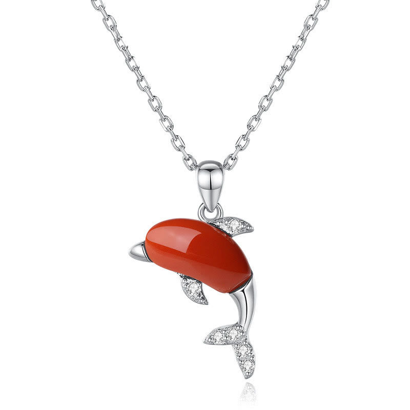 Ensemble collier, bague et boucles d'oreilles porte-bonheur en argent sterling 925 avec pendentif et bague en jade Hetian rouge et agate 