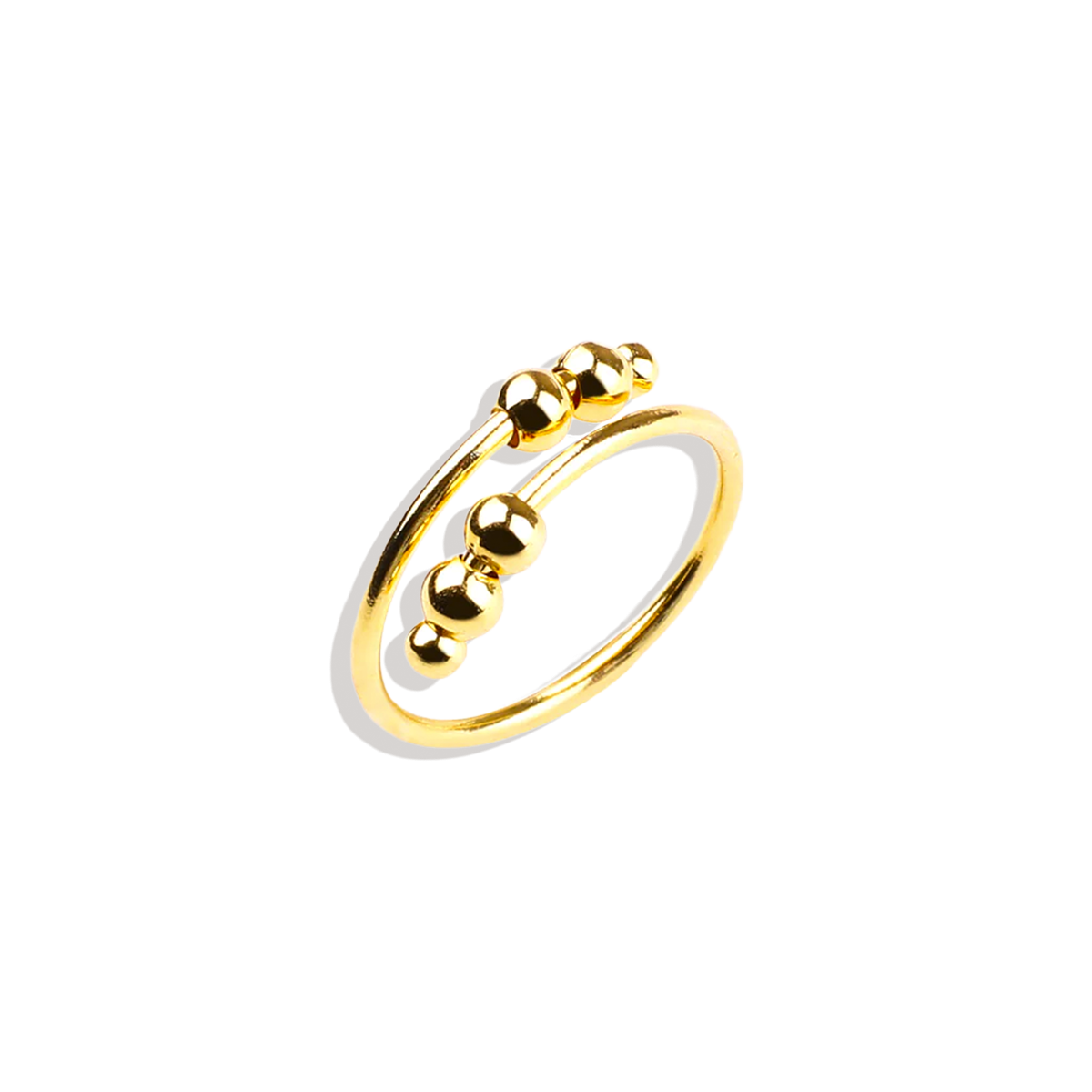 Bague Fidget réglable en perles