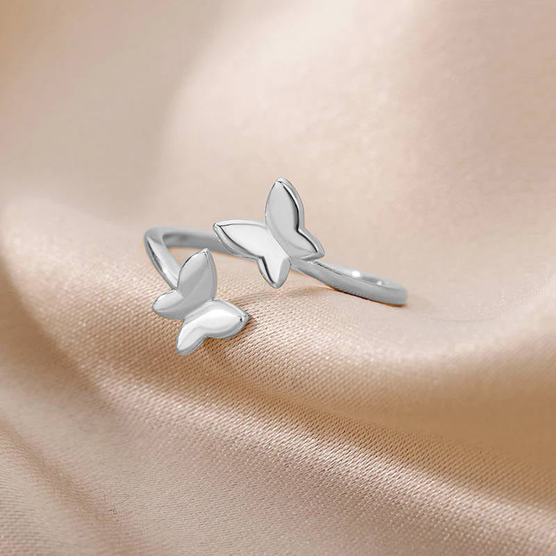 Bague papillon réglable
