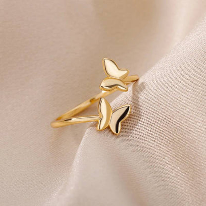 Bague papillon réglable