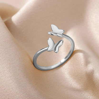 Bague papillon réglable