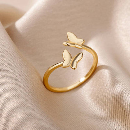 Bague papillon réglable