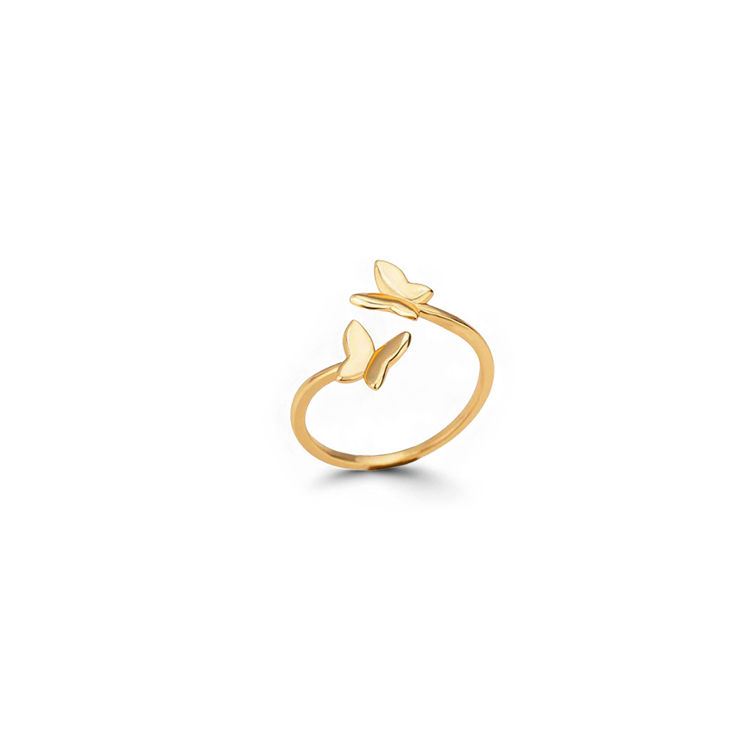 Bague papillon réglable