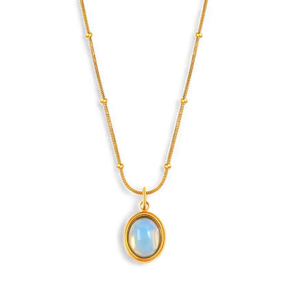 Collier de pierres précieuses aigue-marine