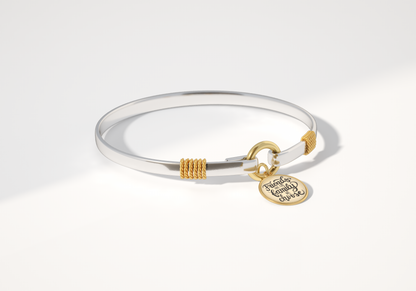 Friends Are The Family We Choose - Gold Background - Two Tone