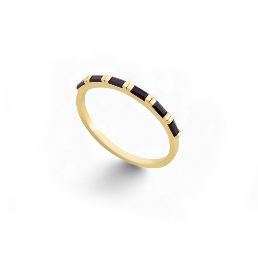 Bague en diamant baguette