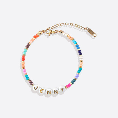 Bracelet prénom en perles | Joyful