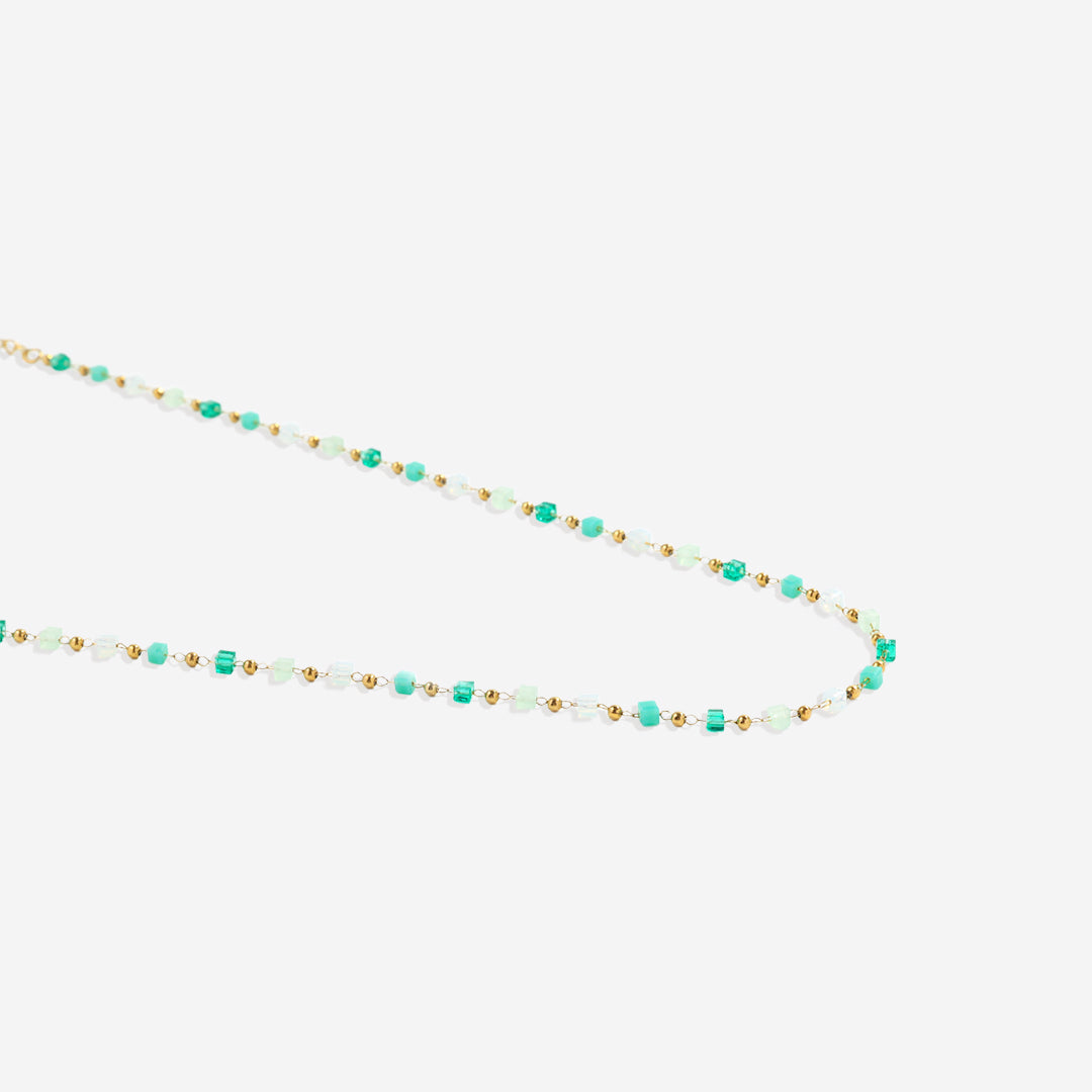 Ensemble bracelet de plage en perles et collier ras du cou