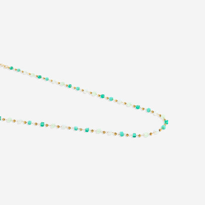 Ensemble bracelet de plage en perles et collier ras du cou