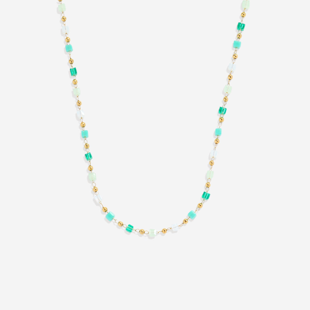 Ensemble bracelet de plage en perles et collier ras du cou