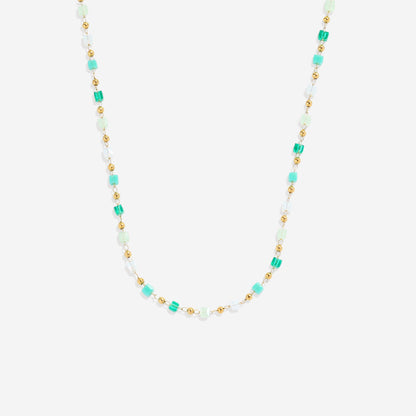 Ensemble bracelet de plage en perles et collier ras du cou