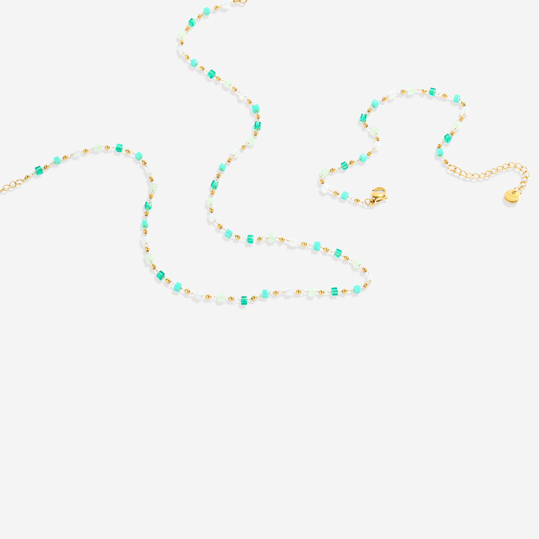 Ensemble bracelet de plage en perles et collier ras du cou