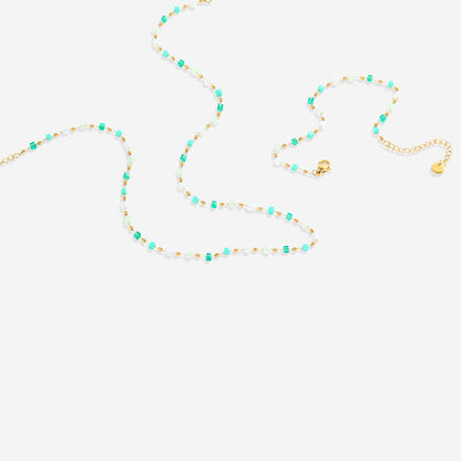 Ensemble bracelet de plage en perles et collier ras du cou