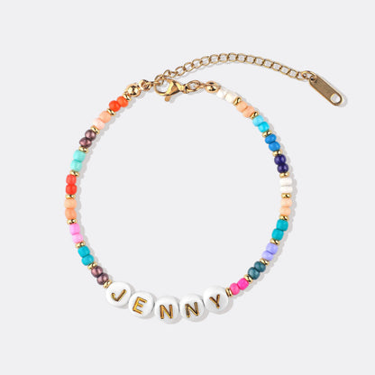 Bracelet prénom en perles | Joyful