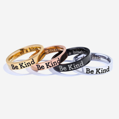 Bague Mantra Soyez gentil