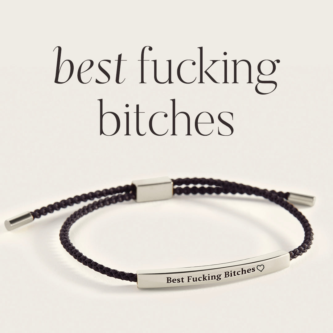 Bracelet d'inspiration « Best Fucking Bitches »