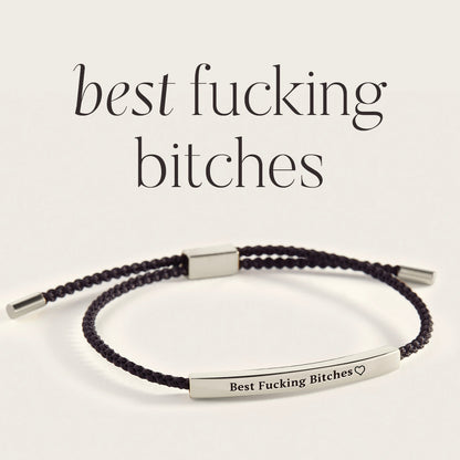 Bracelet d'inspiration « Best Fucking Bitches »