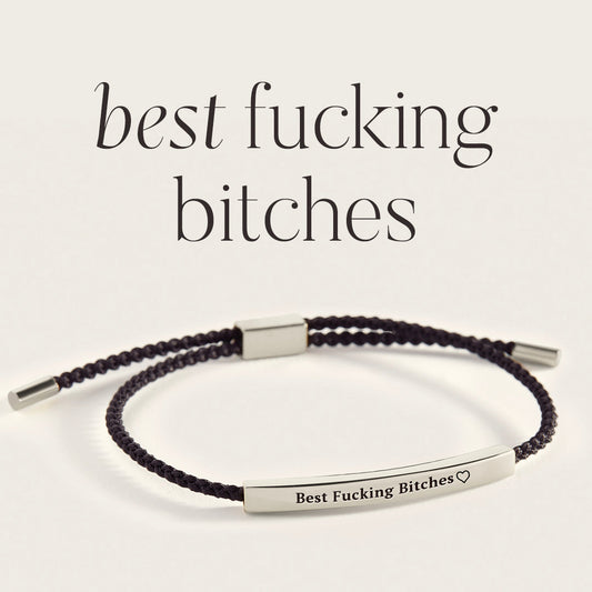 Bracelet d'inspiration « Best Fucking Bitches »