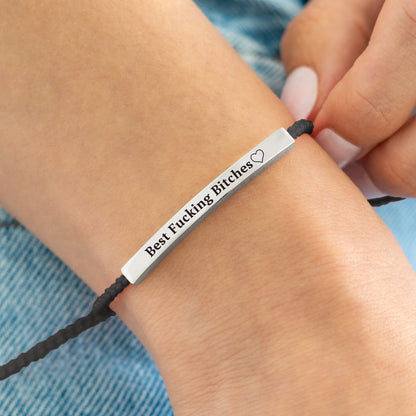 Bracelet d'inspiration « Best Fucking Bitches »