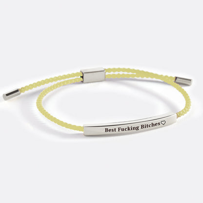 Bracelet d'inspiration « Best Fucking Bitches »