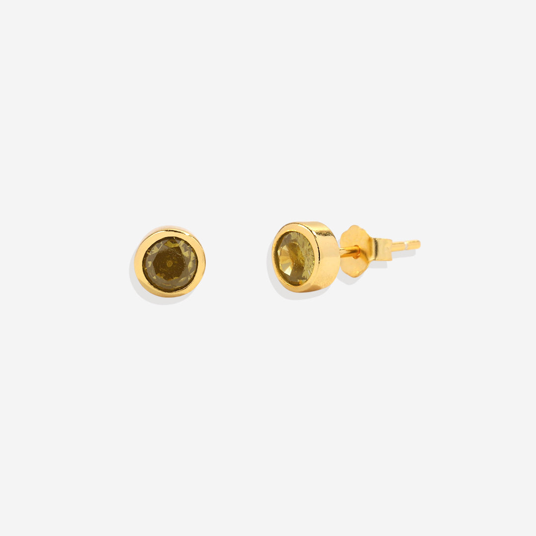 Clous d'oreilles avec pierre de naissance