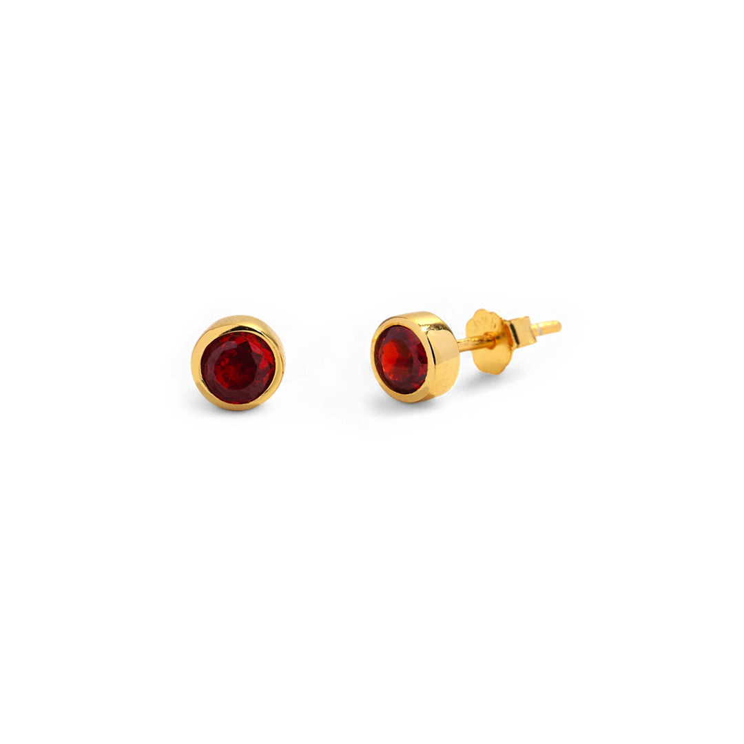 Clous d'oreilles avec pierre de naissance