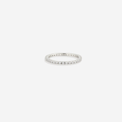 Bague d'éternité empilable avec pierre de naissance