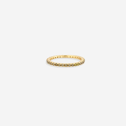 Bague d'éternité empilable avec pierre de naissance