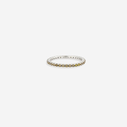 Bague d'éternité empilable avec pierre de naissance