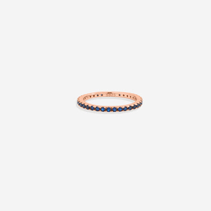 Bague d'éternité empilable avec pierre de naissance