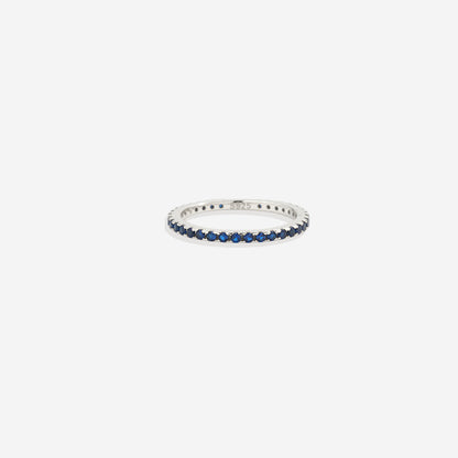 Bague d'éternité empilable avec pierre de naissance