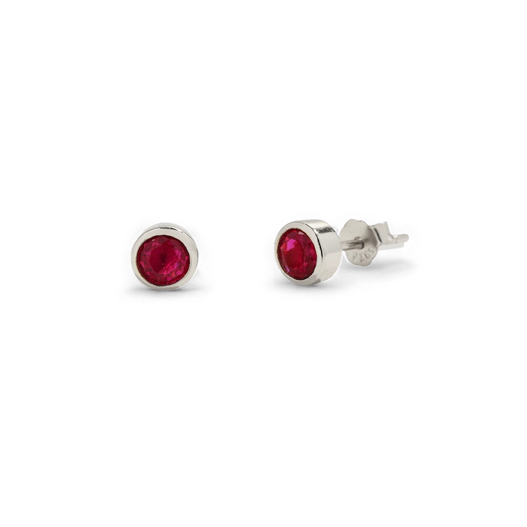Clous d'oreilles avec pierre de naissance