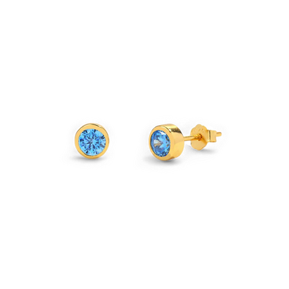 Clous d'oreilles avec pierre de naissance
