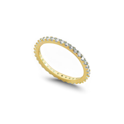 Bague d'éternité empilable avec pierre de naissance