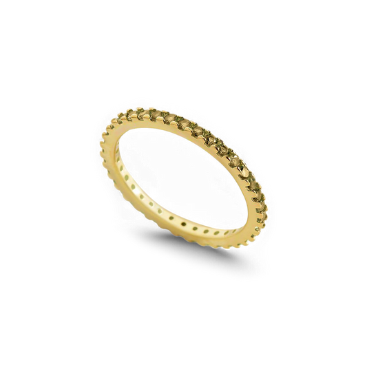 Bague d'éternité empilable avec pierre de naissance