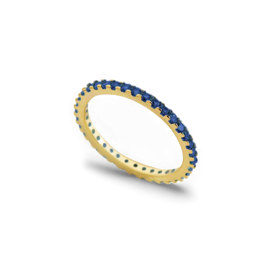 Bague d'éternité empilable avec pierre de naissance