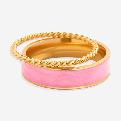 Pile de bagues Blush