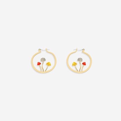 Boho Pilz Ohrringe
